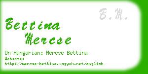 bettina mercse business card